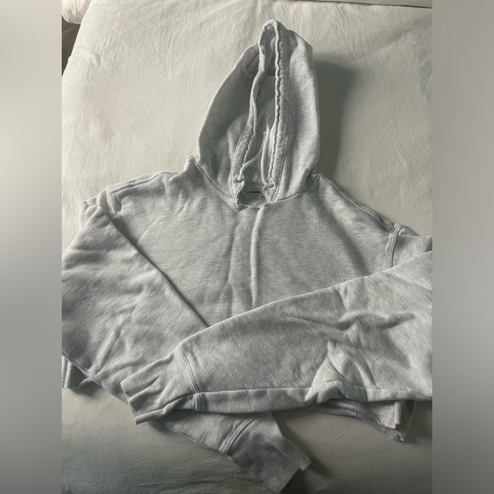 Joah brown crop hoodie
